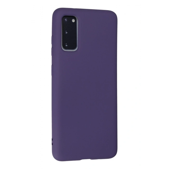 Samsung Galaxy S20 Kılıf Nano içi Kadife Silikon - Mor