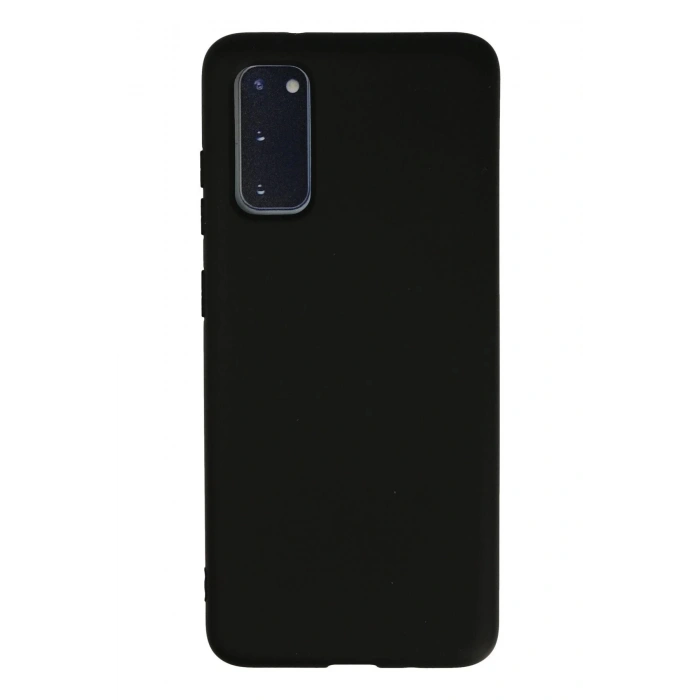 Samsung Galaxy S20 Kılıf Nano içi Kadife Silikon - Siyah