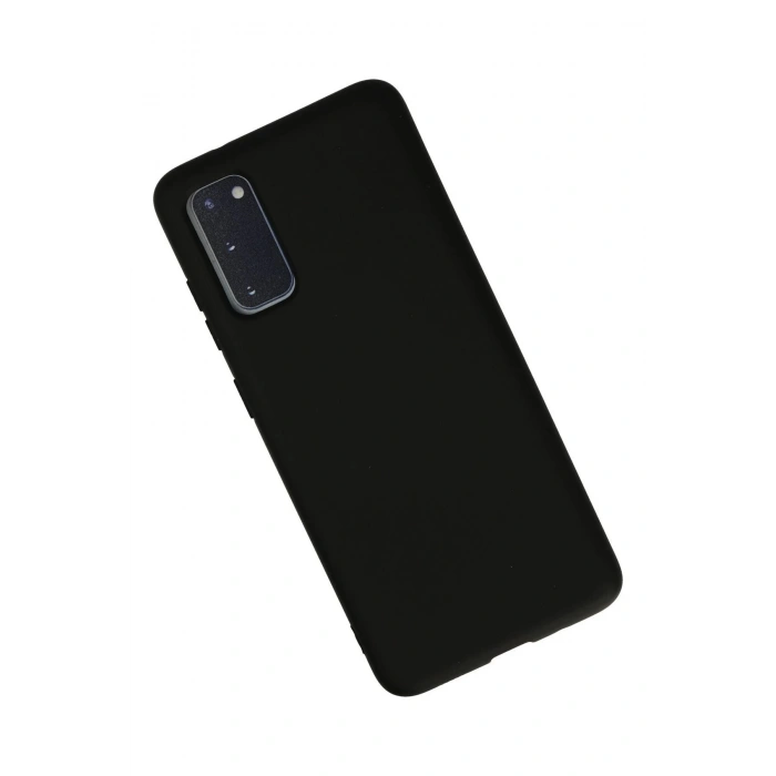 Samsung Galaxy S20 Kılıf Nano içi Kadife Silikon - Siyah
