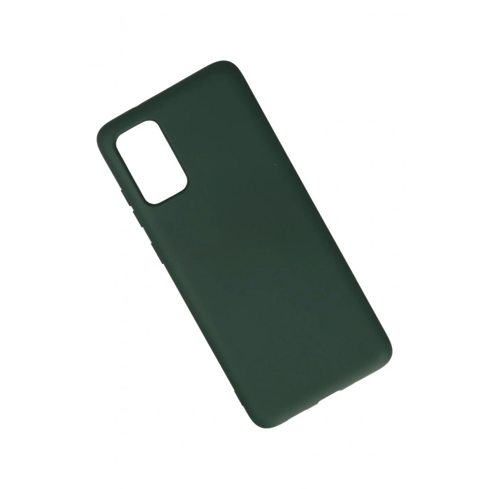 Samsung Galaxy S20 Plus Kılıf Nano içi Kadife Silikon - Koyu Yeşil