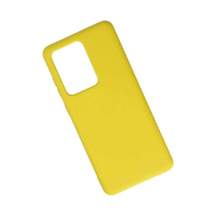 Samsung Galaxy S20 Ultra Kılıf Nano içi Kadife Silikon - Sarı