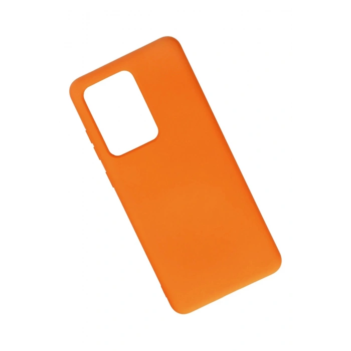 Samsung Galaxy S20 Ultra Kılıf Nano içi Kadife Silikon - Turuncu