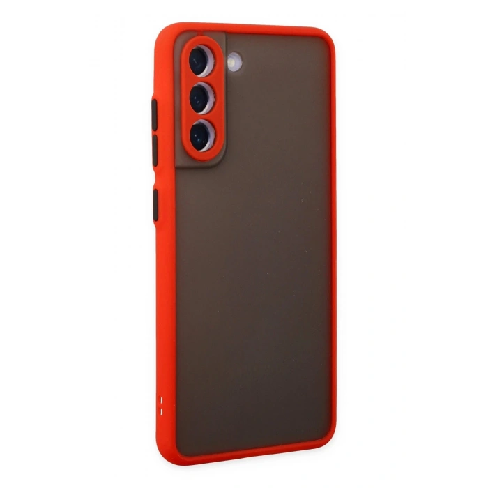 Samsung Galaxy S21 FE Kılıf Montreal Silikon Kapak - Kırmızı