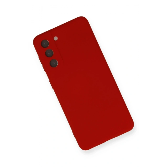 Samsung Galaxy S21 Kılıf Nano içi Kadife Silikon - Kırmızı