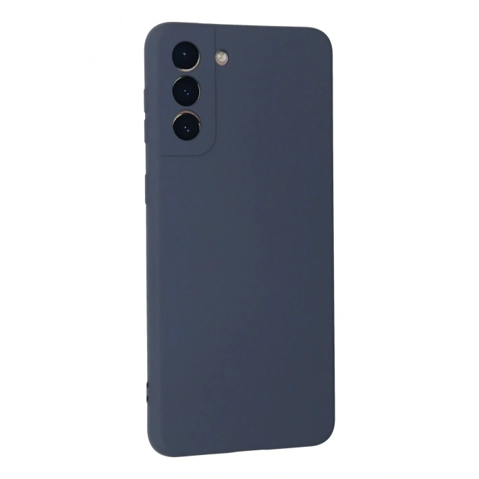 Samsung Galaxy S21 Plus Kılıf Nano içi Kadife Silikon - Gri