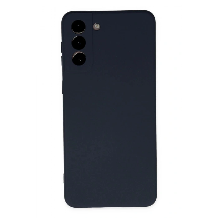 Samsung Galaxy S21 Plus Kılıf Nano içi Kadife Silikon - Lacivert