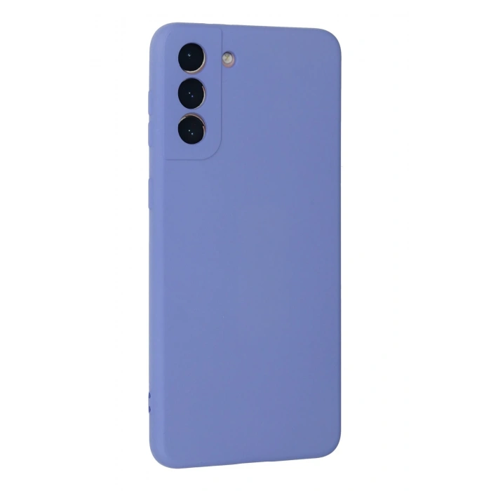 Samsung Galaxy S21 Plus Kılıf Nano içi Kadife Silikon - Lila