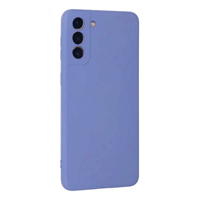 Samsung Galaxy S21 Plus Kılıf Nano içi Kadife Silikon - Lila