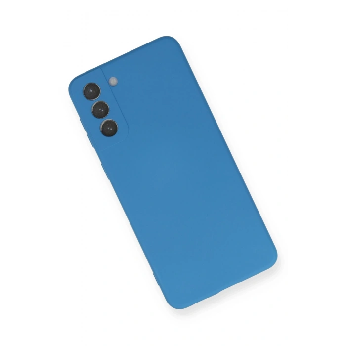 Samsung Galaxy S21 Plus Kılıf Nano içi Kadife Silikon - Mavi