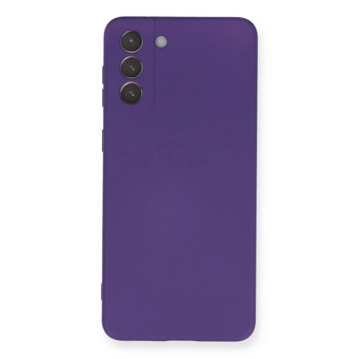 Samsung Galaxy S21 Plus Kılıf Nano içi Kadife Silikon - Mor