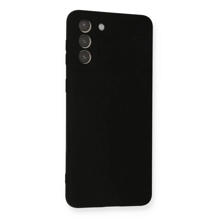 Samsung Galaxy S21 Plus Kılıf Nano içi Kadife Silikon - Siyah