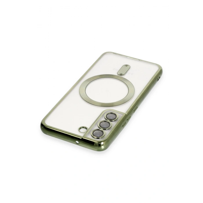 Samsung Galaxy S22 Kılıf Kross Magneticsafe Kapak - Koyu Yeşil