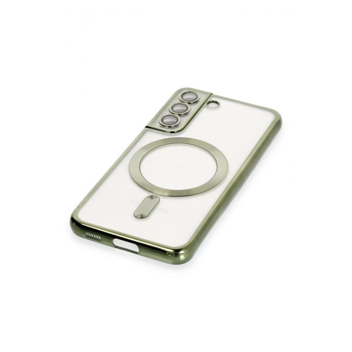 Samsung Galaxy S22 Kılıf Kross Magneticsafe Kapak - Koyu Yeşil