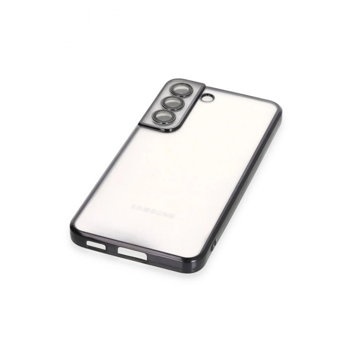 Samsung Galaxy S22 Kılıf Lensli Silikon - Siyah