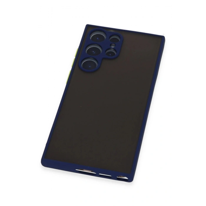 Samsung Galaxy S22 Ultra Kılıf Montreal Silikon Kapak - Lacivert