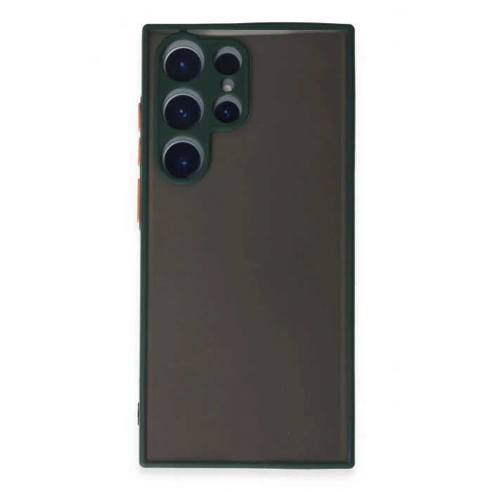 Samsung Galaxy S22 Ultra Kılıf Montreal Silikon Kapak - Yeşil