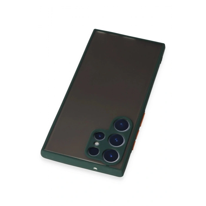 Samsung Galaxy S22 Ultra Kılıf Montreal Silikon Kapak - Yeşil