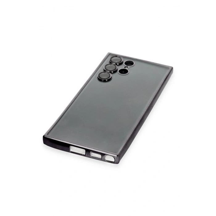 Samsung Galaxy S22 Ultra Kılıf Razer Lensli Silikon - Siyah