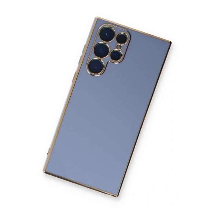 Samsung Galaxy S22 Ultra Kılıf Volet Silikon - Mavi