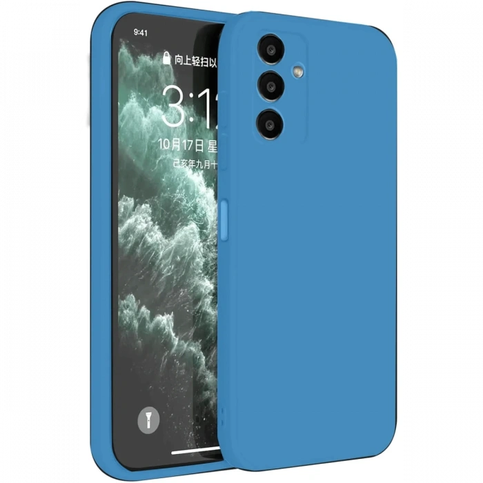 Samsung Galaxy S23 FE Kılıf First Silikon - Mavi