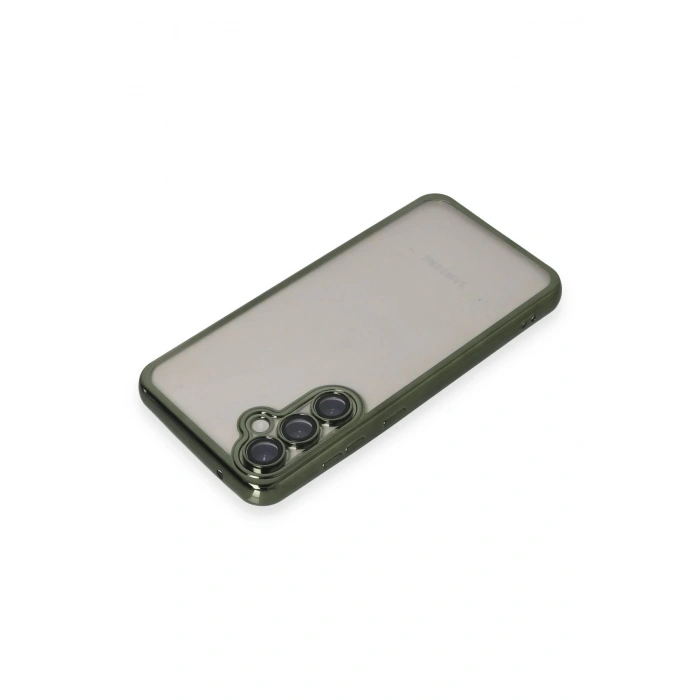 Samsung Galaxy S23 FE Kılıf Lensli Silikon - Yeşil