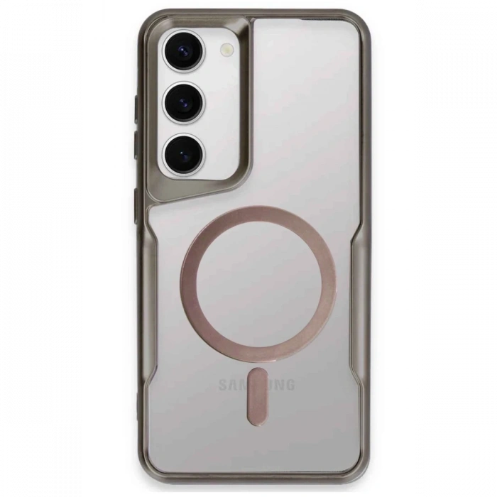 Samsung Galaxy S23 Kılıf Boyi Magsafe Silikon Kapak - Titan Gri