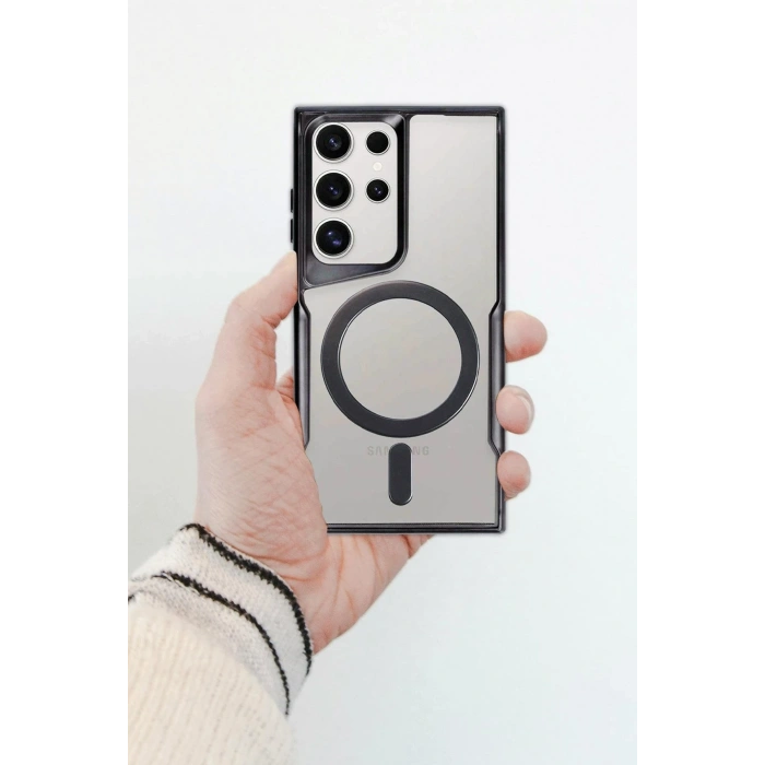 Samsung Galaxy S23 Kılıf Boyi Magsafe Silikon Kapak - Yeşil