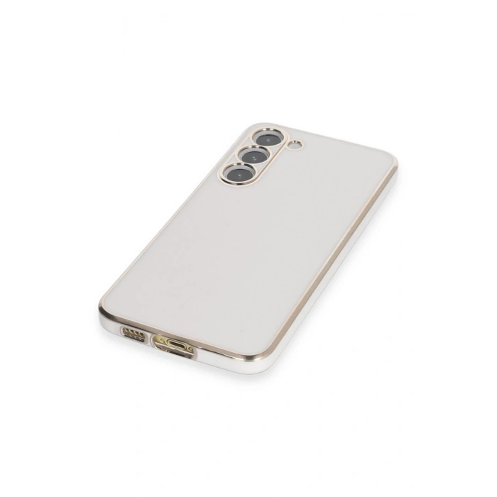 Samsung Galaxy S23 Kılıf Volet Silikon - Beyaz