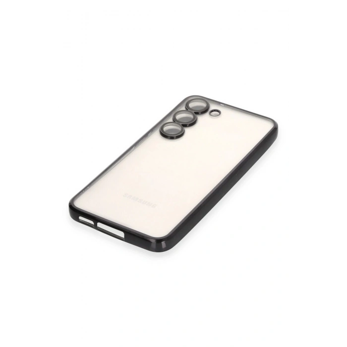 Samsung Galaxy S23 Plus Kılıf Lensli Silikon - Siyah