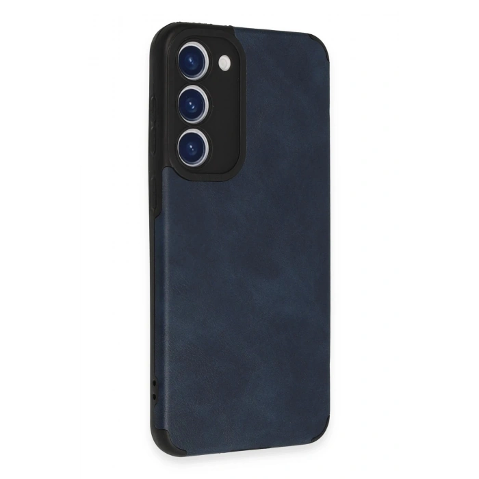 Samsung Galaxy S23 Plus Kılıf Loop Deri Silikon - Lacivert