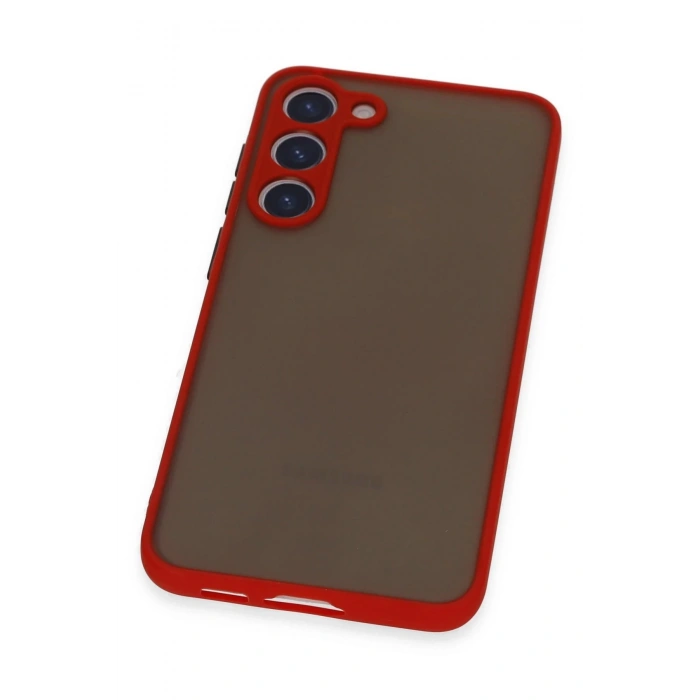 Samsung Galaxy S23 Plus Kılıf Montreal Silikon Kapak - Kırmızı