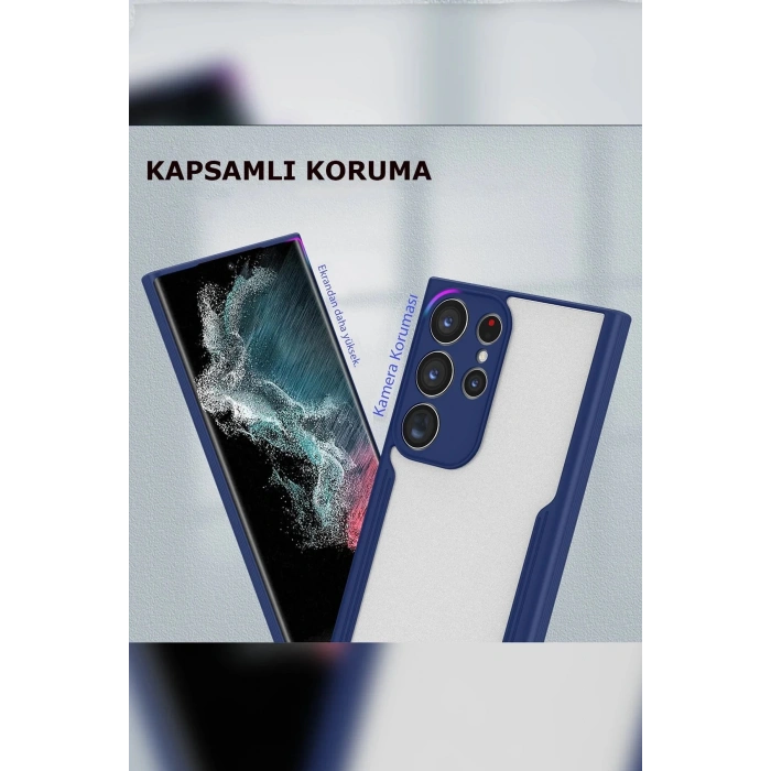 Samsung Galaxy S23 Plus Kılıf Platin Silikon - Mavi