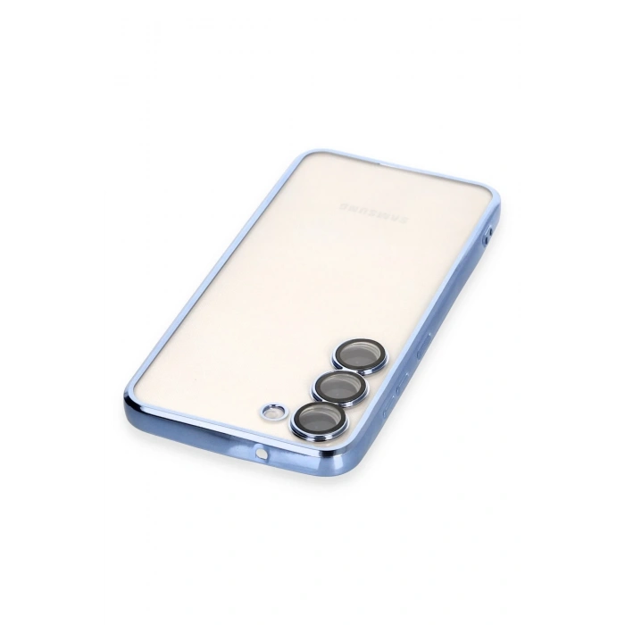 Samsung Galaxy S23 Plus Kılıf Razer Lensli Silikon - Açık Mavi