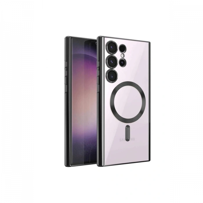 Samsung Galaxy S23 Ultra Kılıf Kross Magneticsafe Kapak - Siyah