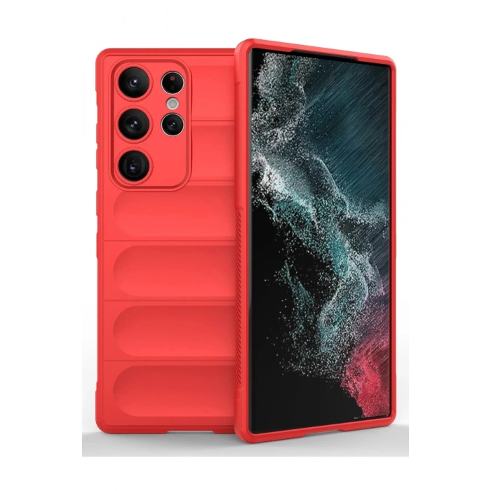 Samsung Galaxy S23 Ultra Kılıf Optimum Silikon - Kırmızı