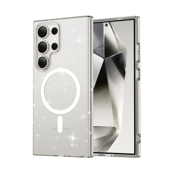 Samsung Galaxy S23 Ultra Kılıf Star Magsafe Kapak - Şeffaf