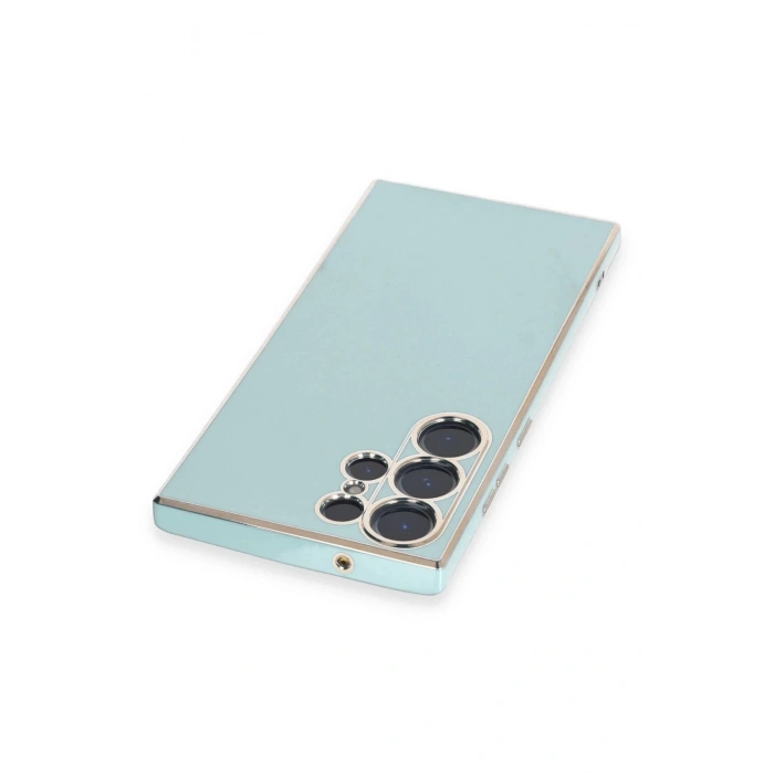 Samsung Galaxy S23 Ultra Kılıf Volet Silikon - Açık Yeşil