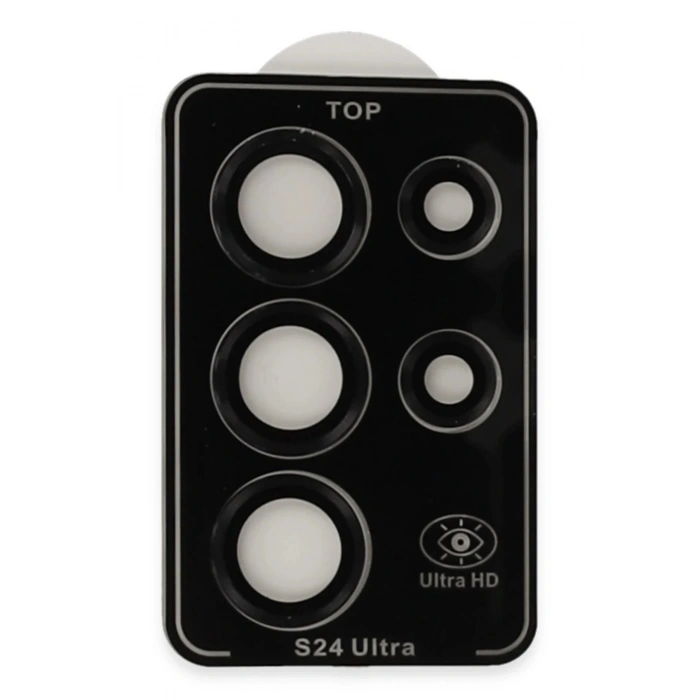 Samsung Galaxy S23 Ultra PVD Metal Kamera Lens - Siyah