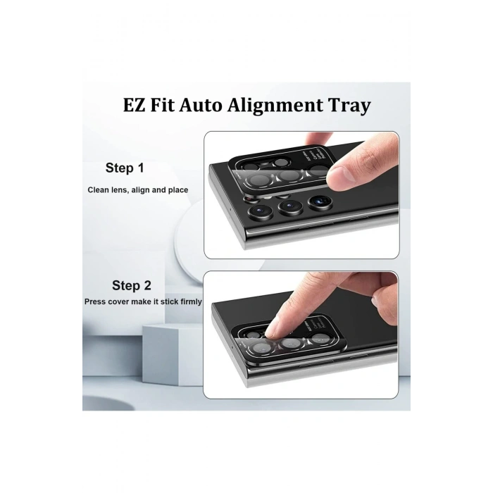 Samsung Galaxy S23 Ultra Valdez Metal Kamera Lens - Kırmızı