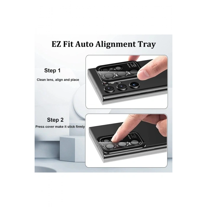 Samsung Galaxy S23 Ultra Valdez Metal Kamera Lens - Kırmızı