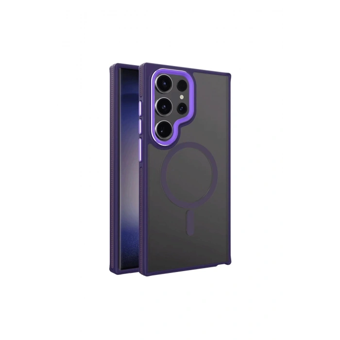 Samsung Galaxy S23 Ultra Winner Magsafe Kapak - Derin Mor
