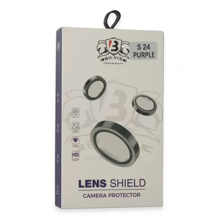 Samsung Galaxy S24 Bilvis Titan Kamera Lens - Derin Mor
