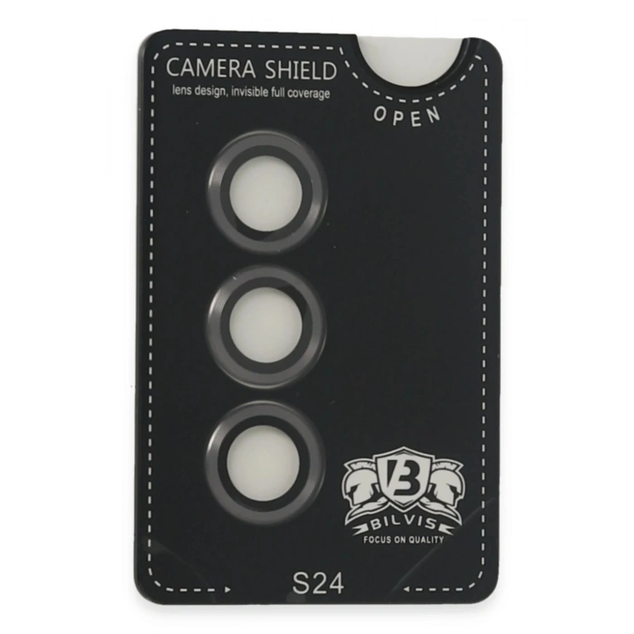 Samsung Galaxy S24 Bilvis Titan Kamera Lens - Titan Gri