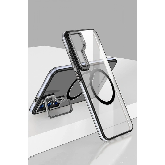 Samsung Galaxy S24 Crystal Magsafe Kapak - Siyah