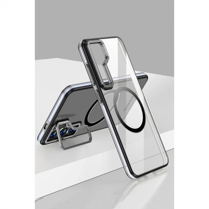 Samsung Galaxy S24 Crystal Magsafe Kapak - Siyah