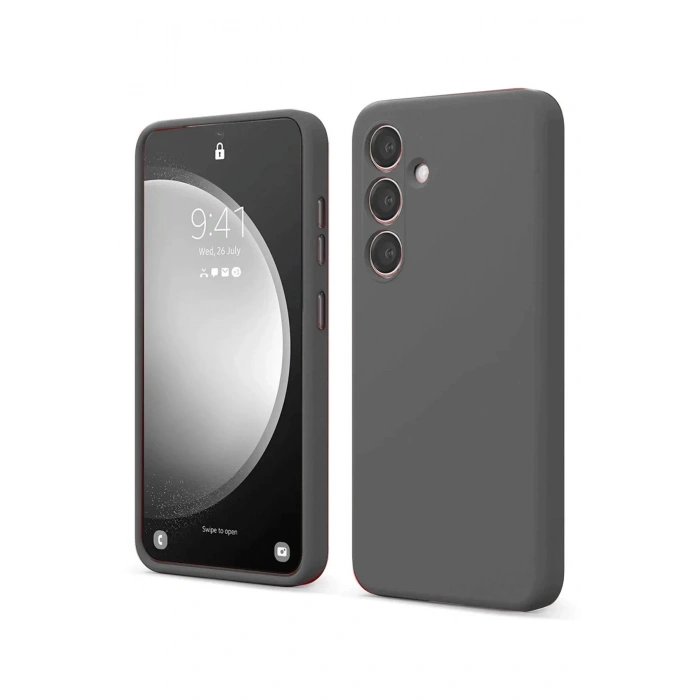 Samsung Galaxy S24 FE Kılıf First Silikon - Gri