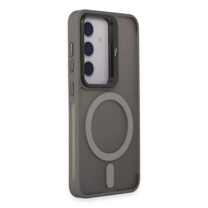 Samsung Galaxy S24 Flet Lens Magsafe Kapak - Gri