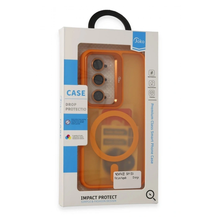 Samsung Galaxy S24 Flet Lens Magsafe Kapak - Siyah