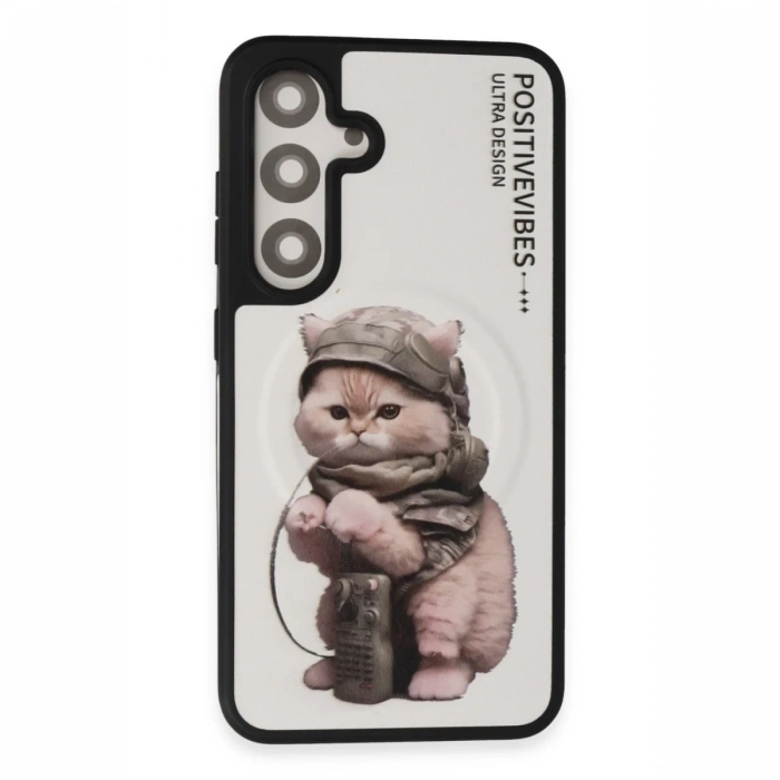 Samsung Galaxy S24 Fun Magsafe Kapak - Beyaz