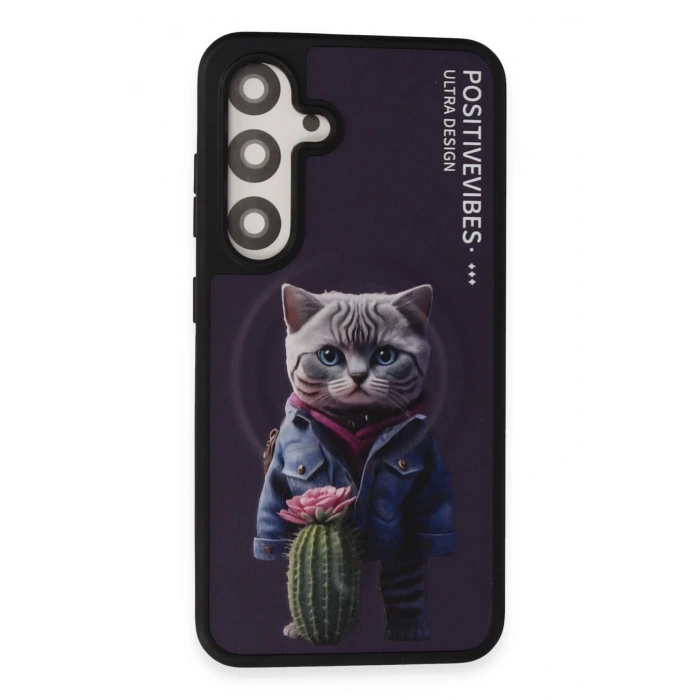 Samsung Galaxy S24 Fun Magsafe Kapak - Derin Mor